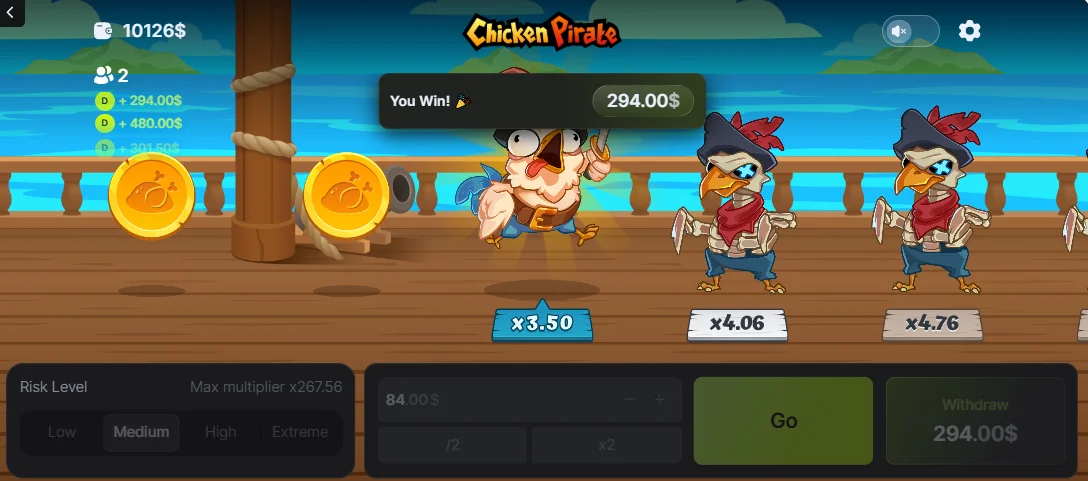 Chicken Pirate Game