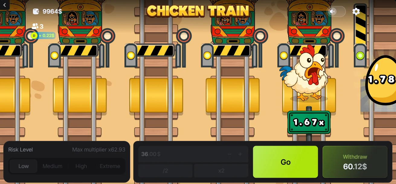 Chicken Train Demo Game