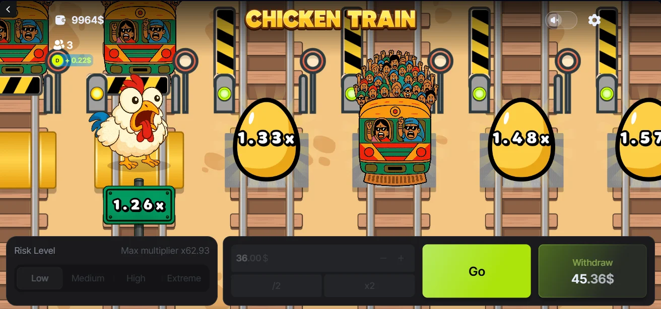 Chicken Train Game