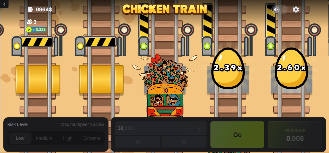 Demo Game Chicken Train